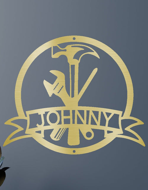 Load image into Gallery viewer, Tool Man Personalized Gifts - Custom Metal Sign
