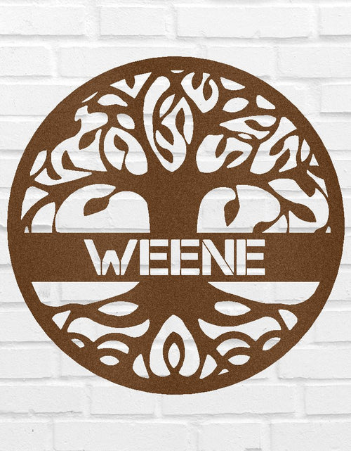 Load image into Gallery viewer, Tree of Life Sign - Custom Metal Sign, Family Tree, Wedding Present
