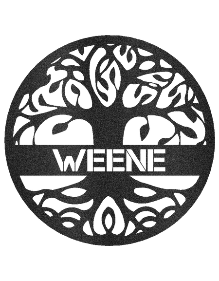 Hayat Ağacı Tabelası - Özel Metal Tabela, Aile Ağacı, Düğün Hediyesi