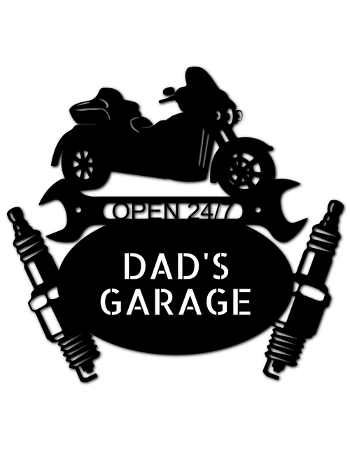 Load image into Gallery viewer, Trike Mechanic Garage Personalized Gifts - Custom Metal Sign
