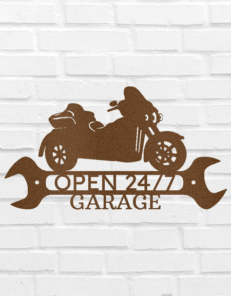 Üç Tekerlekli Bisiklet Mağazası Kişiselleştirilmiş Hediyeler - Özel Metal Tabela