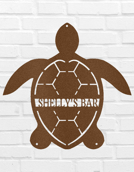 Kaplumbağa Kişiselleştirilmiş Hediyeler - Özel Metal Tabela