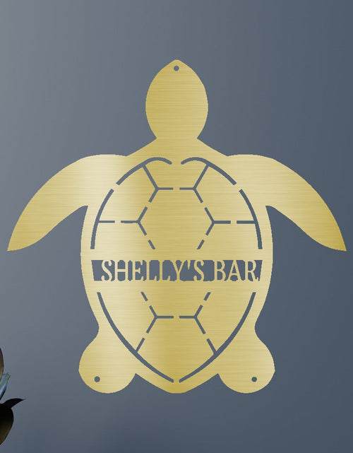 Load image into Gallery viewer, Turtle Personalized Gifts - Custom Metal Sign
