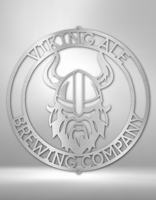 Load image into Gallery viewer, Viking Ring Personalized Gifts - Custom Metal Sign
