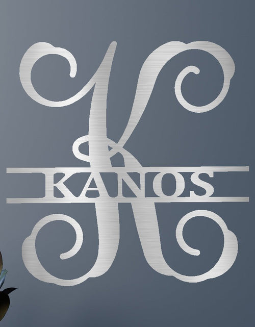 Load image into Gallery viewer, Vine Family Personalized Gifts - Custom Metal Sign, Split Letter
