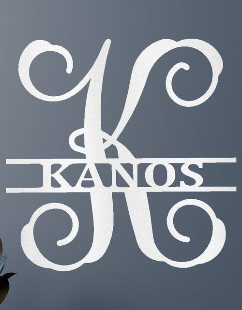 Load image into Gallery viewer, Vine Family Personalized Gifts - Custom Metal Sign, Split Letter

