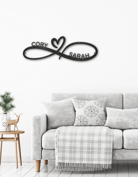 Düğün Hediyesi Çiftler İçin Kişiselleştirilmiş Hediyeler - Özel Metal Tabela