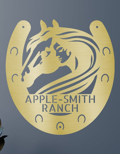 Load image into Gallery viewer, Wedding Gift Personalized Gifts - Custom Metal Sign, Horse Owner, Housewarming Gifts
