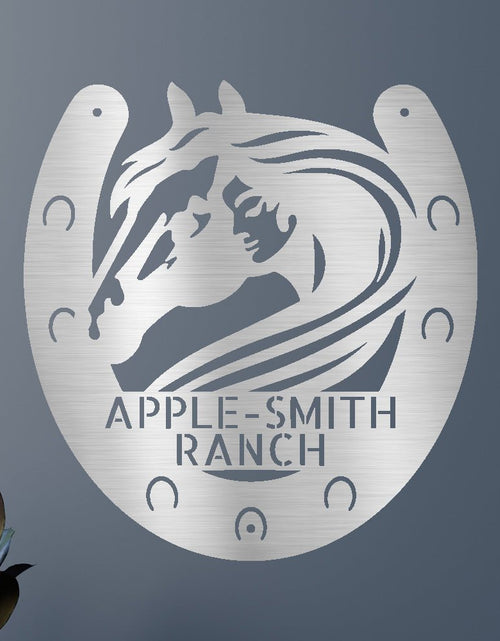 Load image into Gallery viewer, Wedding Gift Personalized Gifts - Custom Metal Sign, Horse Owner, Housewarming Gifts
