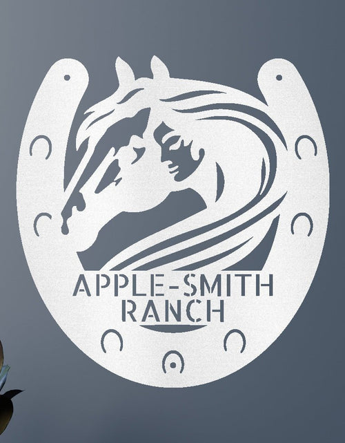 Load image into Gallery viewer, Wedding Gift Personalized Gifts - Custom Metal Sign, Horse Owner, Housewarming Gifts
