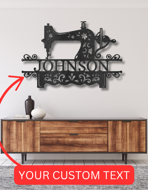 Load image into Gallery viewer, Sewing Sign - Custom Metal Sign, Christmas Gift - Quilting Room Decor

