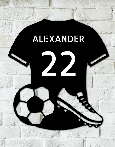 Kişiselleştirilmiş Futbol Forması Hediyeleri - Özel Metal Tabela