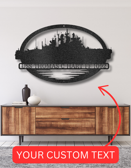 Savaş Gemisi Donanma SEAL'leri Gazisi - Özel Metal Tabela