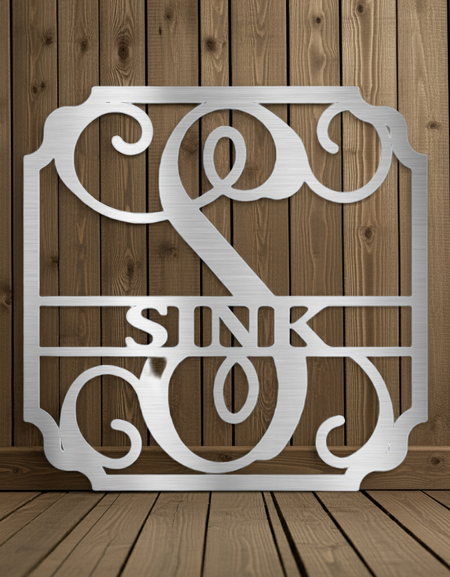 Klasik Aile Adı Kişiselleştirilmiş Hediyeler - Özel Metal Tabela